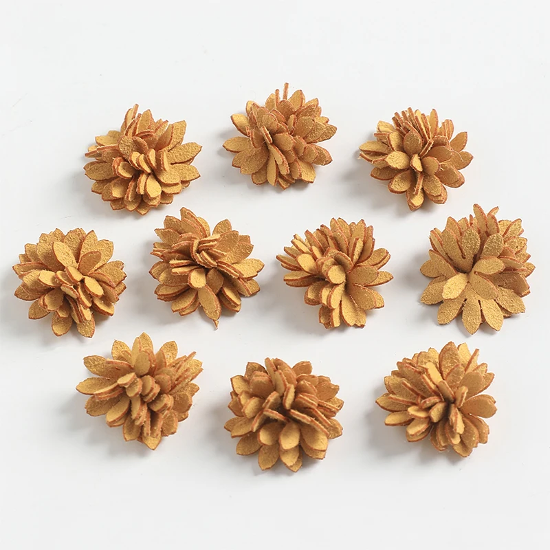 5/10/20 Stück 2,5 cm Stoff künstliche Blumenköpfe für Hochzeit Zuhause Girlande Dekor DIY Kunst Haarschmuck Kranz gefälschte Blumen – Detail 11