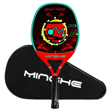 

MINGHE carbon fiber beach racket model M-400 - 4 Red M head series racket with backpack designed for beginners