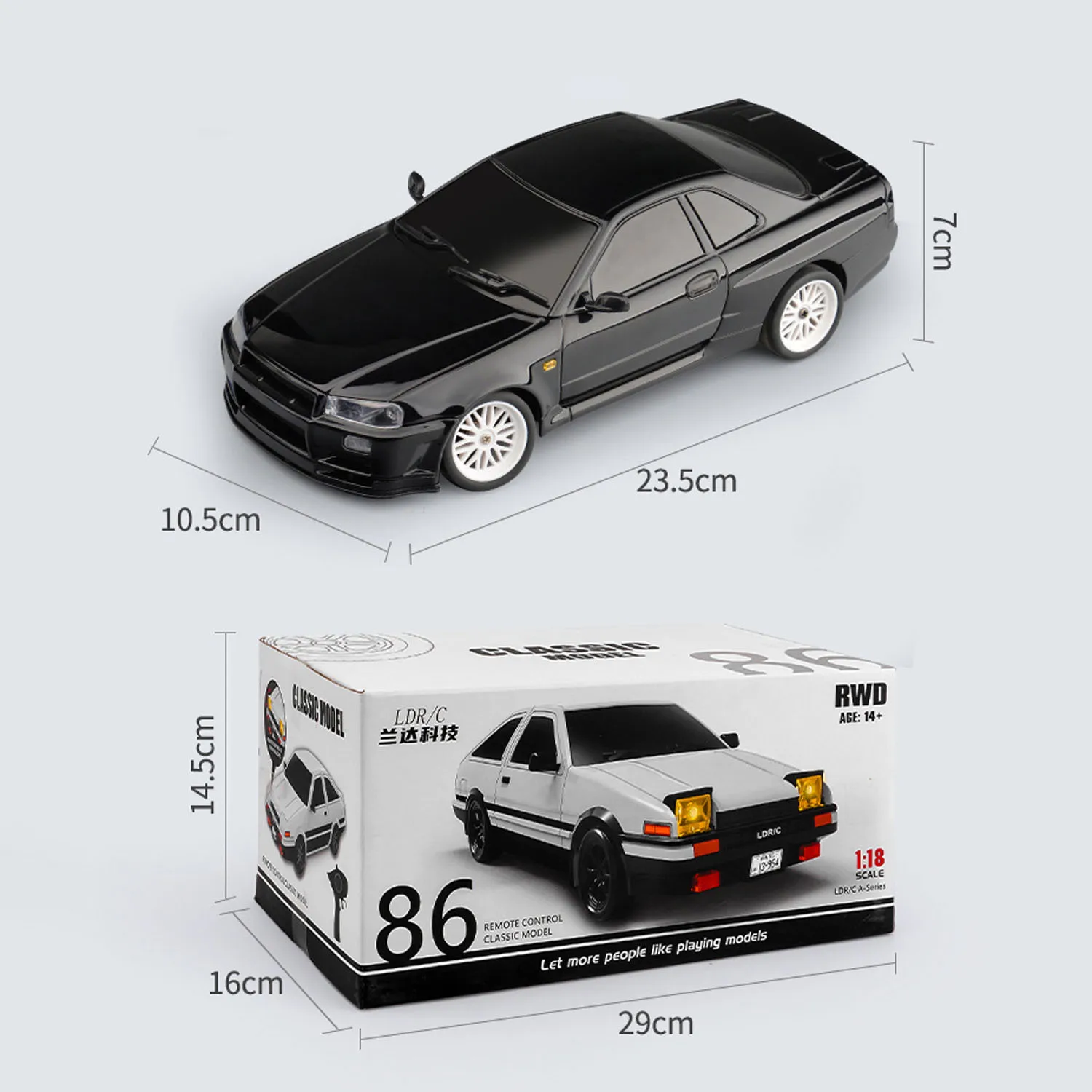 Toys for Boys LDRC A99 1/18 RWD RC Car Drift Car Remote Control Racing Finished Vehicles TOUCAN Model Motor Lights 2