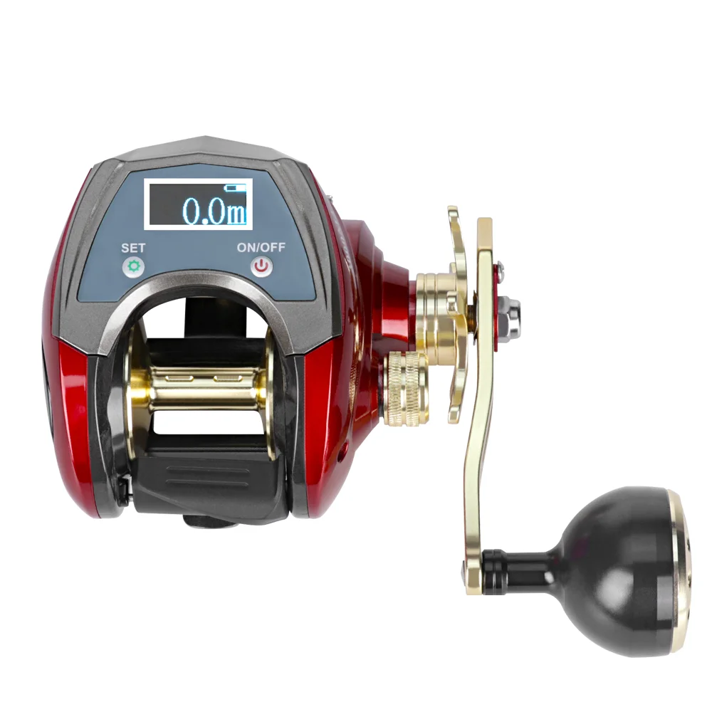 MJ3000 Electric Line Count Fishing Wheel 20 Kg Drag Power Digital Display  Built-in Lithium Battery Sea Fishing Baitcasting Reel - AliExpress