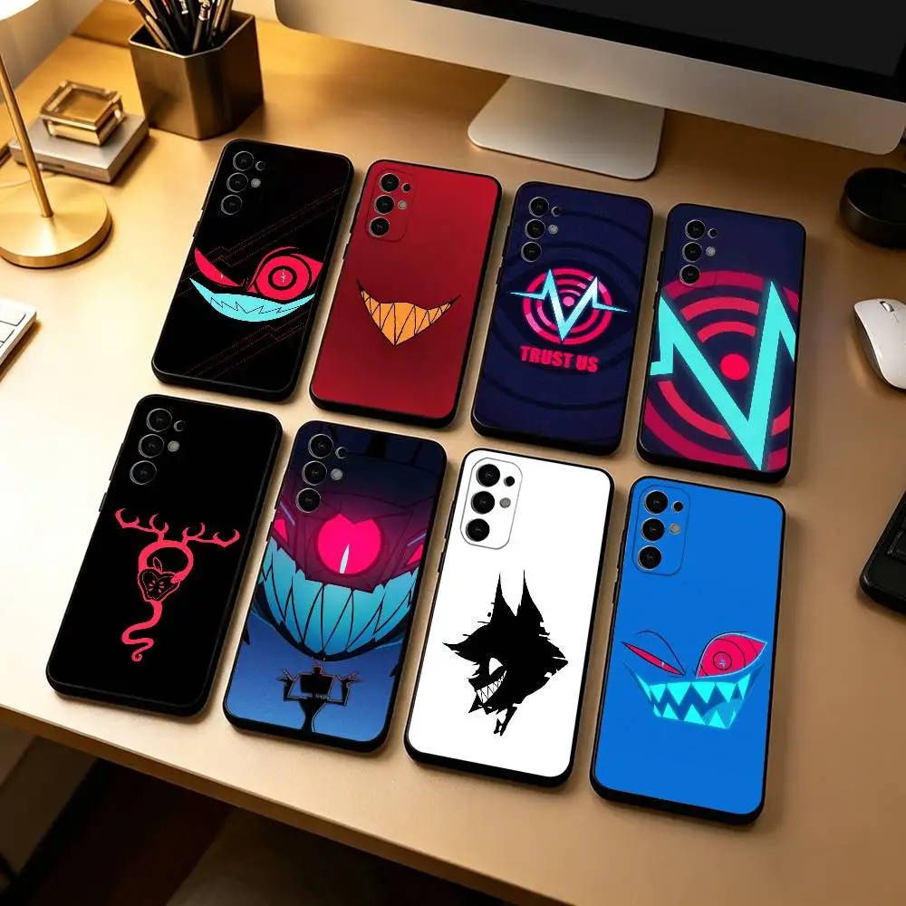 Alastor Hazbin Hotel Soft Silicone Black Phone Case
