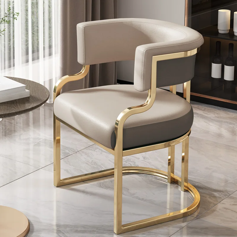 

Ergonomic Bedroom Gold Chair Computer Office Outdoor Relax Dining Chairs Kitchen Sedia Da Pranzo Moderne Balcony Furniture