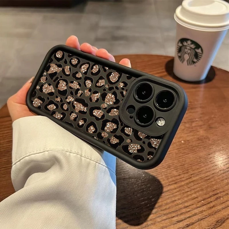 Leopard Print Soft Bumper Shockproof Phone Case