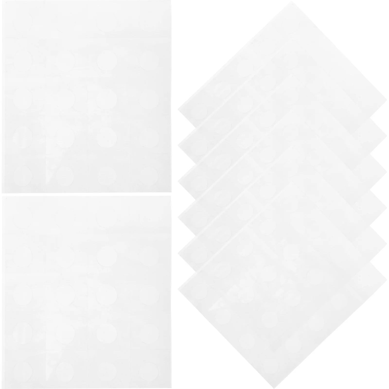 

50 Sheets Circle Stickers Round Wedding Balloons Glue Point Dot Clear Double Sided Baby