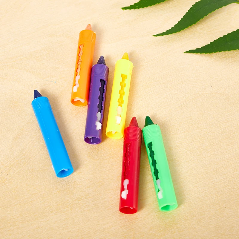 6Pcs Washable Crayon Kids Baby Bath Time Paints Drawing Pens Toy for Halloween colored crayons,washable watercolor pen,children painting supplies