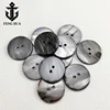 10PC Natural Black Mother of Pearl Shell Grey Round 2-holes Flatback Button DIY Suit Cufflinks Invitation Scrapbook Sewing Decor 5