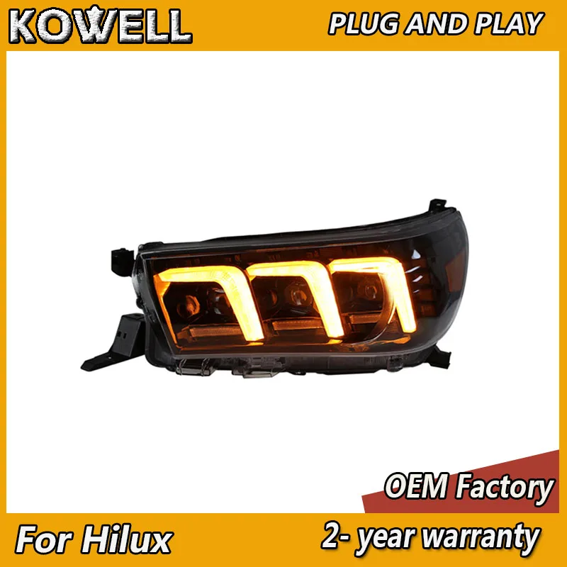

Car Styling Lights for Toyota Hilux Headlight 2015-2020 Vigo Head Light DRL Turn Signal Low High Beam Revo Headlight 2016
