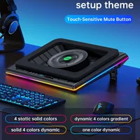 Laptop Cooling Pad Gaming Laptop Cooler Fan with Powerful Turbofan Fast Cooling Laptop 15.6-21in Adjustable Speed Touch Control - Image 3