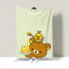 Rilakkumas Cotton Blanket King Size Custom Blankets & Throws Fluffy Plaid Interior for Home Microfiber Bedding Beach Towel Throw 4
