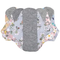 Graphene Cotton Antibacterial Menstrual Pad Washable Sanitary Napkins Reusable Leak Proof Underwear Pad Cloth Menstrual Gaskets 1