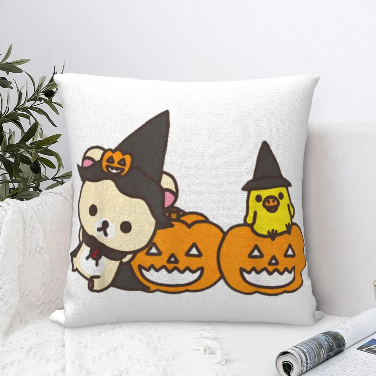 

Rilakkuma Подушка на Хэллоуин, чехлы для подушек, искусственная подушка, чехол для автомобиля 40x40 см