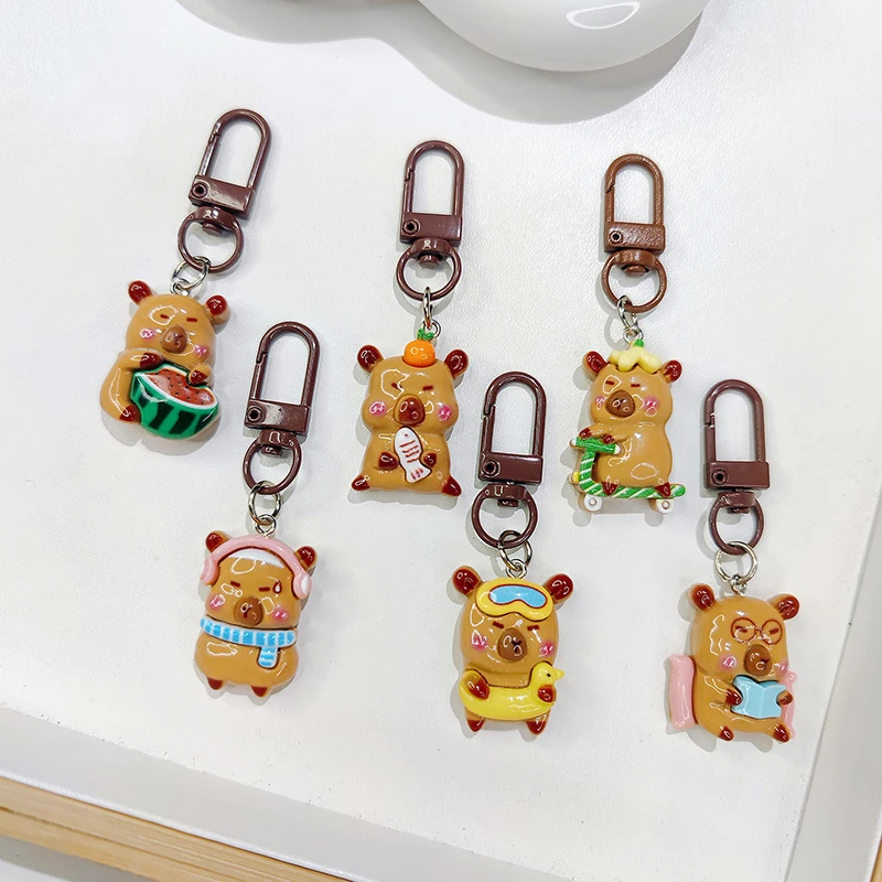 Кольцо для ключей с милым мультяшным рисунком