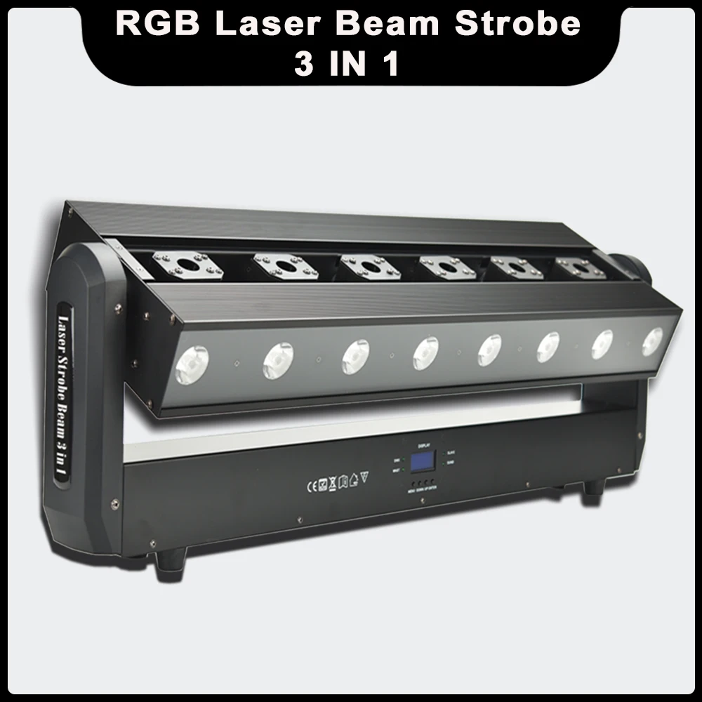 6 Teste Rgb Laser Beam Strobe Bar Stage Lighting Effect Projector Dmx Music Sound Per Dj Disco Party Bar Lampada Natalizia