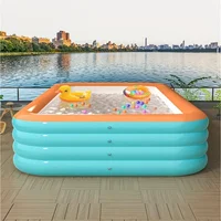 Piscine gonflable domestique à 3/4 couches, matériau renforcé épais en PVC, ouverture rapide, gonflable Simple, différentes tailles disponibles 4