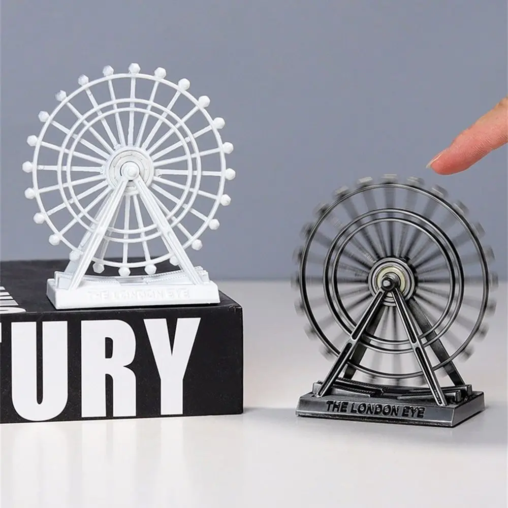 S3f7d82ffb2f74190a5966dacfc8aac99S Akcesoria pulpitu kreatywny Retro rękodzieło London Eye Ornament diabelski młyn Model obrotowa figurka sztuki