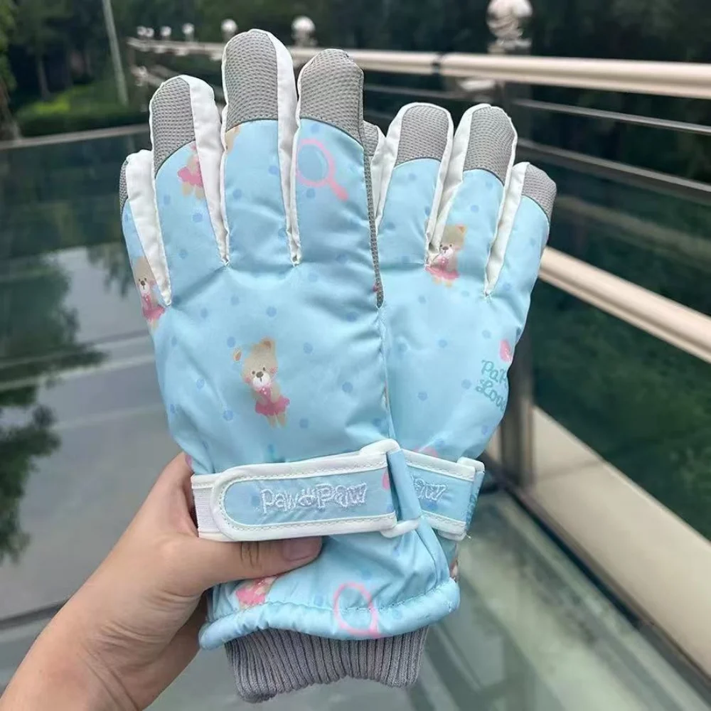 Ski Gloves Anti-Slip Winter Gloves Waterproof Mittens Windproof Outdoor Cycling Gloves For Riding Cycling Outdoor Hiking