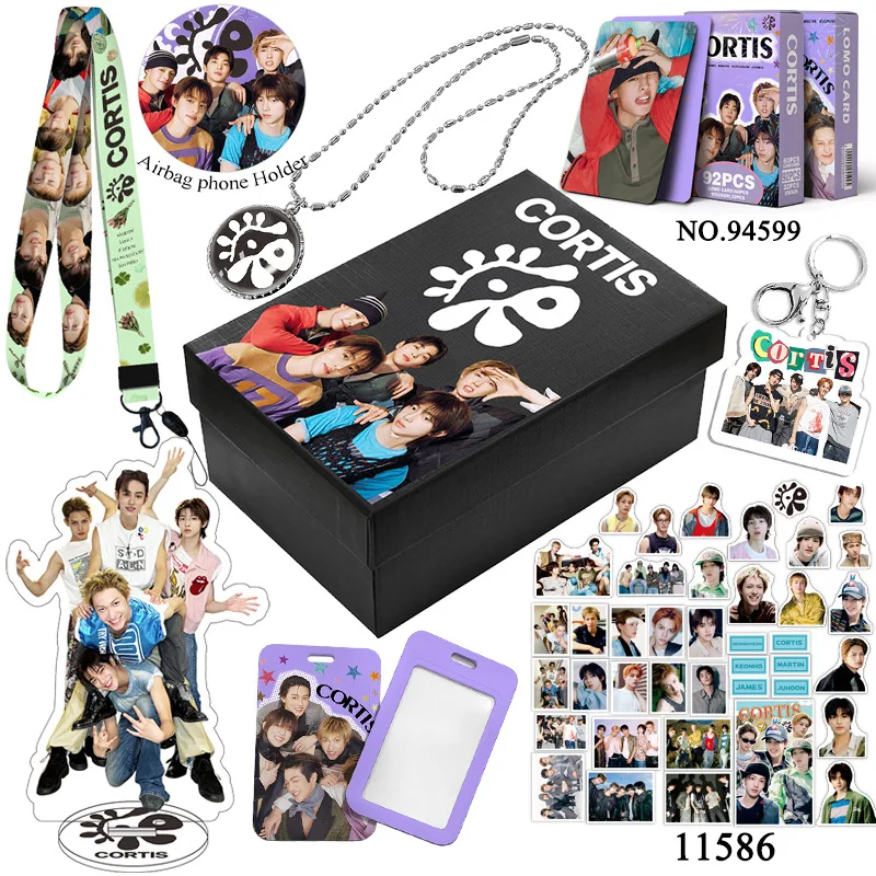 아이돌 코르티스 소형 카드 목걸이 스티커 카드 홀더 문구 세트 마틴 제임스 주현 성현 케온호 팬 선물