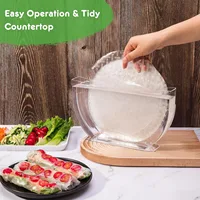 NEW High-end Rice Paper Wrappers Spring Roll Water Bow Vietnamese Pie Crust BoxRice Paper Water Holder Creative Kitchen Tools 2