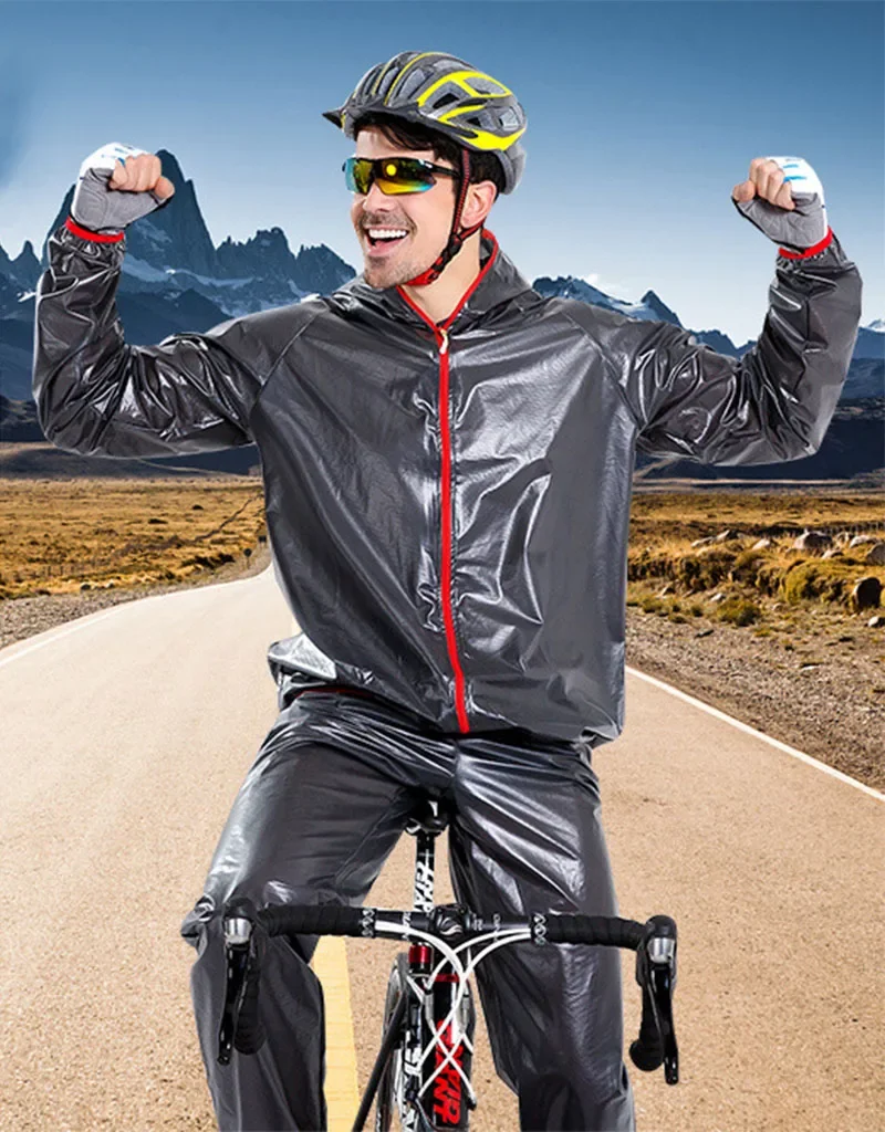 Traje Impermeable Para Ropa De Lluvia Para Bicicleta Impermeable A