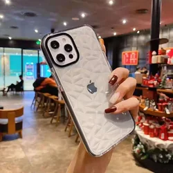 Diamond Pattern Shockproof Transparent Phone Case - i7 i8 iSE2 iSE3 (Black)