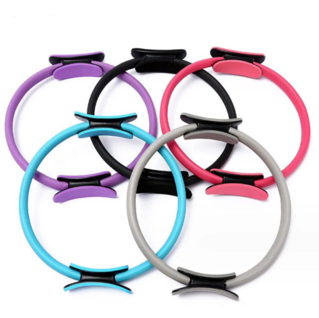 Pilates Ring With Double Handles For Fitness And Yoga Exercises_voghion.com