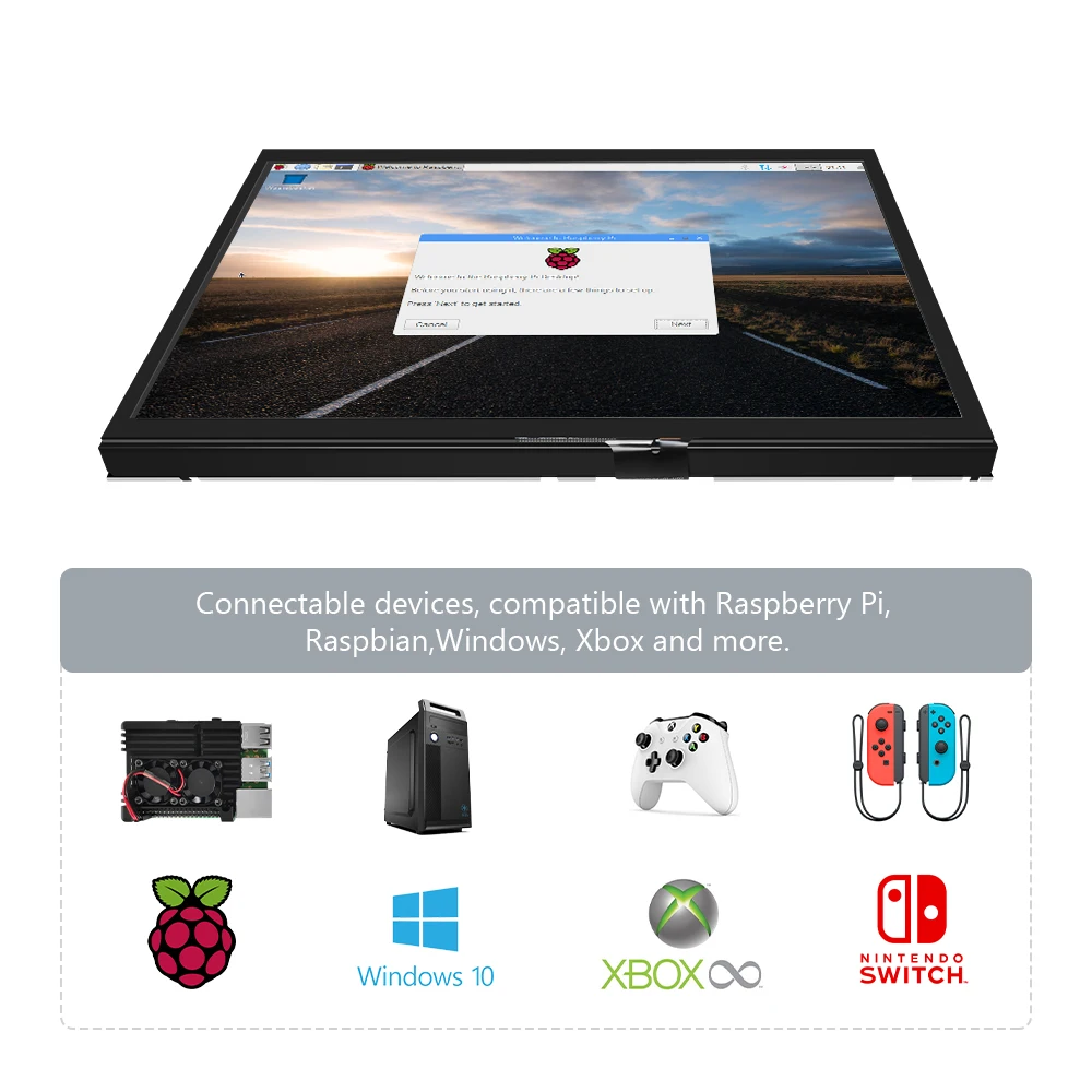 LCD ÷ TFT ̹ , PC ޴ ,   5 Ʈ PS4 AIDA64 ġ, HDMI ȣȯ, 1024*600, 10.1 ġ