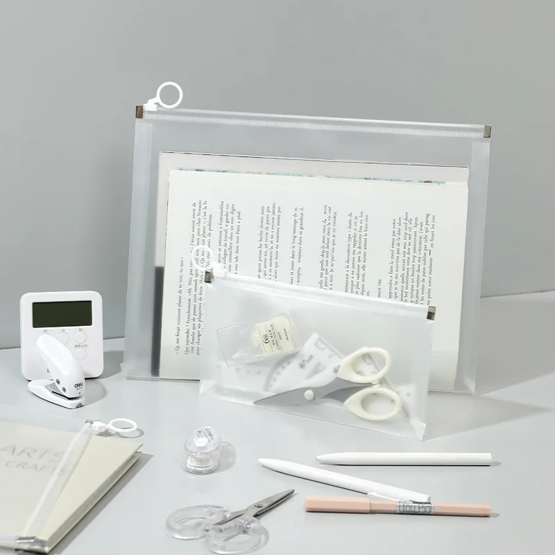 학교 사무실 정리용 방수 메쉬 지퍼 파우치 문서 가방, A4 파일 보관 정리함 가방, 10 팩