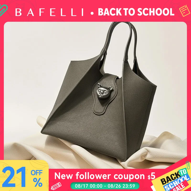 BAFELLI 2026 WOMEN'S HANDBAG TOTE TRAVEL BAGS GENUINE LEATHER CASUAL FASHION LUXURY BRAND UNISEX PURSE BUSINESS STYLISH DESIGNER 1