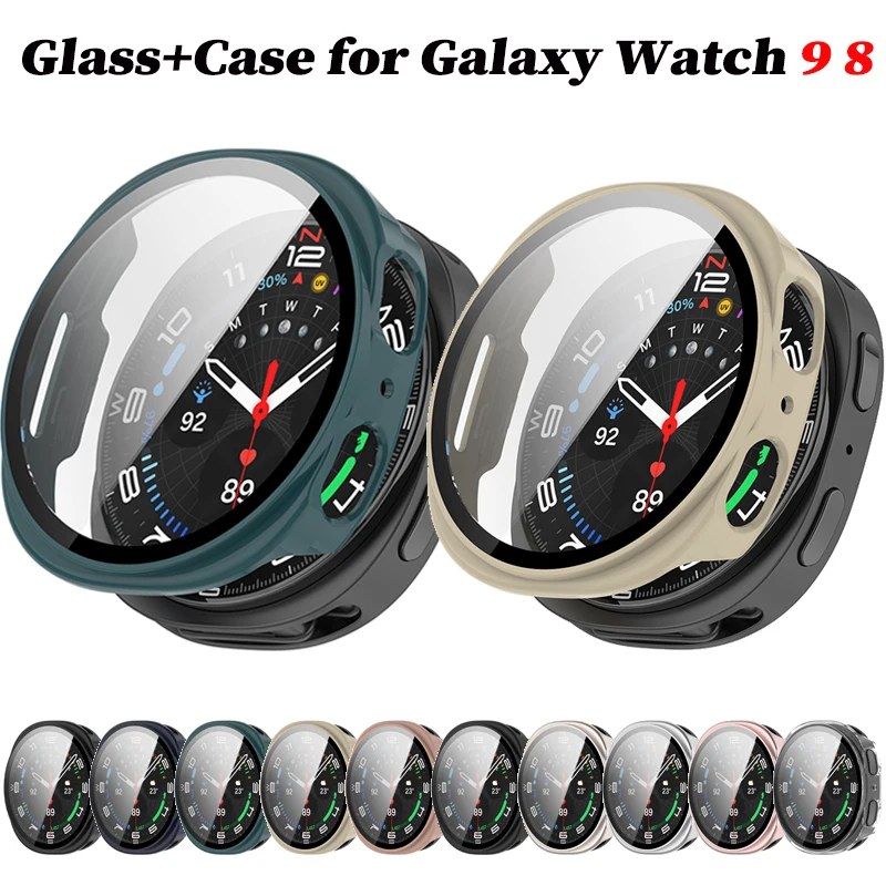 Premium Tempered Glass Screen Protector & Durable Case Cover Combo