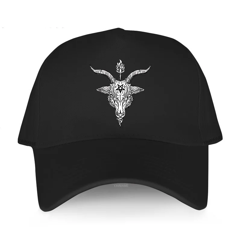 

luxury cotton Baseball Cap man classic hip-hop style hats Baphomet Graphic printed unisex Breathable caps teens sun hatvisor