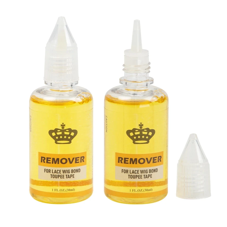 2 PCS 가발 접착제 제거제 30ml 테이프 인 헤어 익스텐션 제거제 |   접착제 잔류용 용제 |   레이스 프론트 가발 접착제 제거제