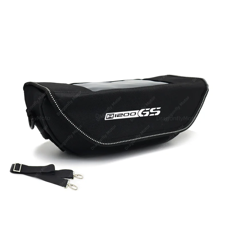 Sacoche De Guidon Moto étanche Noire – Pour BMW R1250GS, R1200GS, Voyage