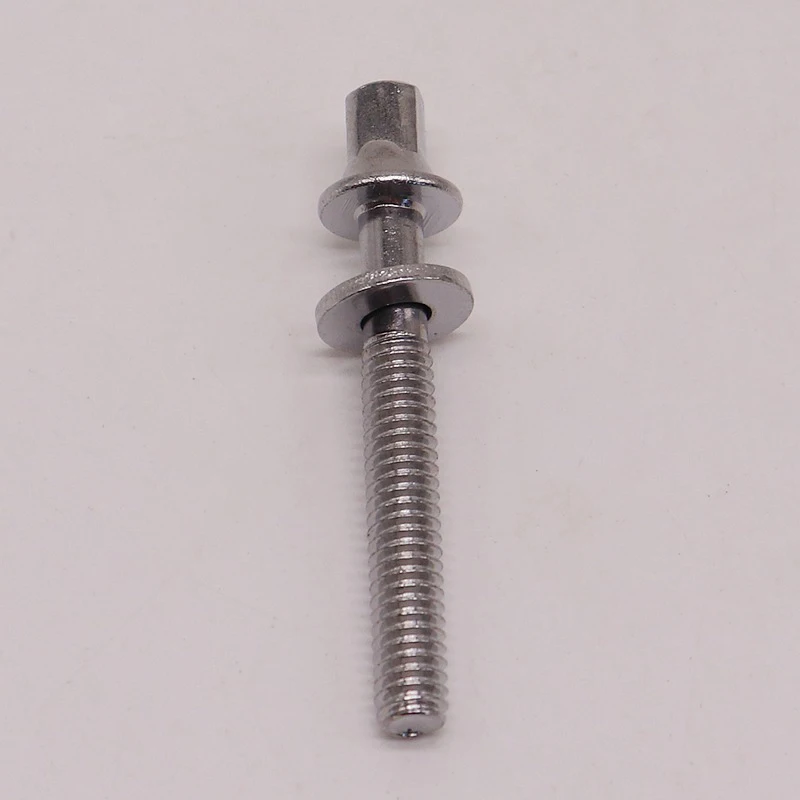 Drum Screws Drum Screw M6 Common Use Standard Outer Square Bolts 10.15.20.25.30.35.40.45.50.55MM Drum Bolts Silver Color Screw 20 Pieces