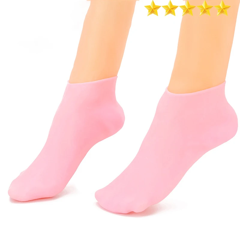 Silicone Socks Moisturizing Foot Cover Crack Resistant Softening Calluses Horny Foot Cover Mask Beach Socks Soft Protective