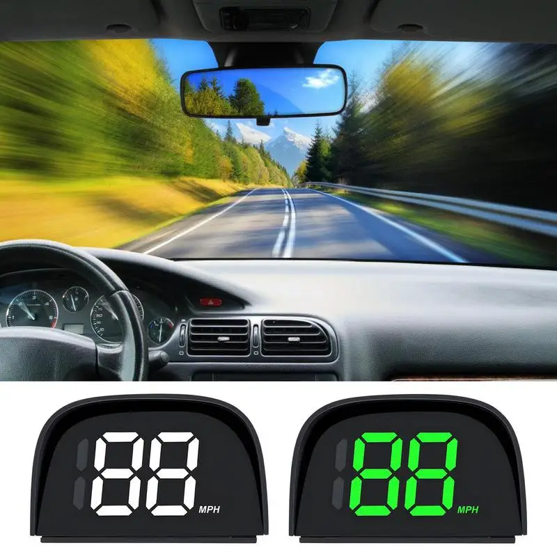 

HUD Digital Speedometer Head Up Display Hud Speedometer USB Plug Mileage Measurement Reminder Meter Electronics Accessories