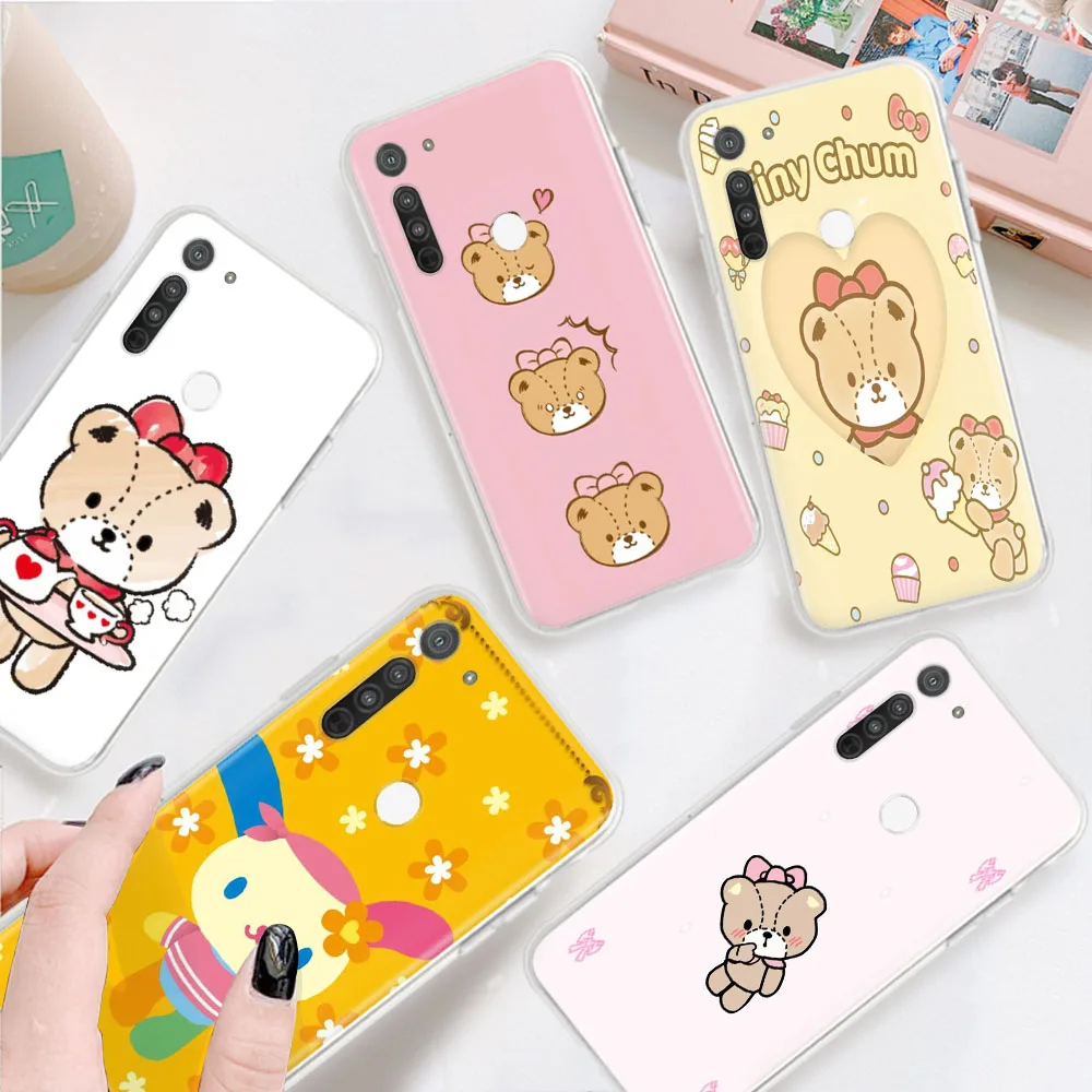 Usahana Tiny Chum Robowan Custodia Morbida Trasparente Per Moto Edge 20 Fusion One Action Zoom Vision Plus Hyper 5G Ace Lite S30 Pro