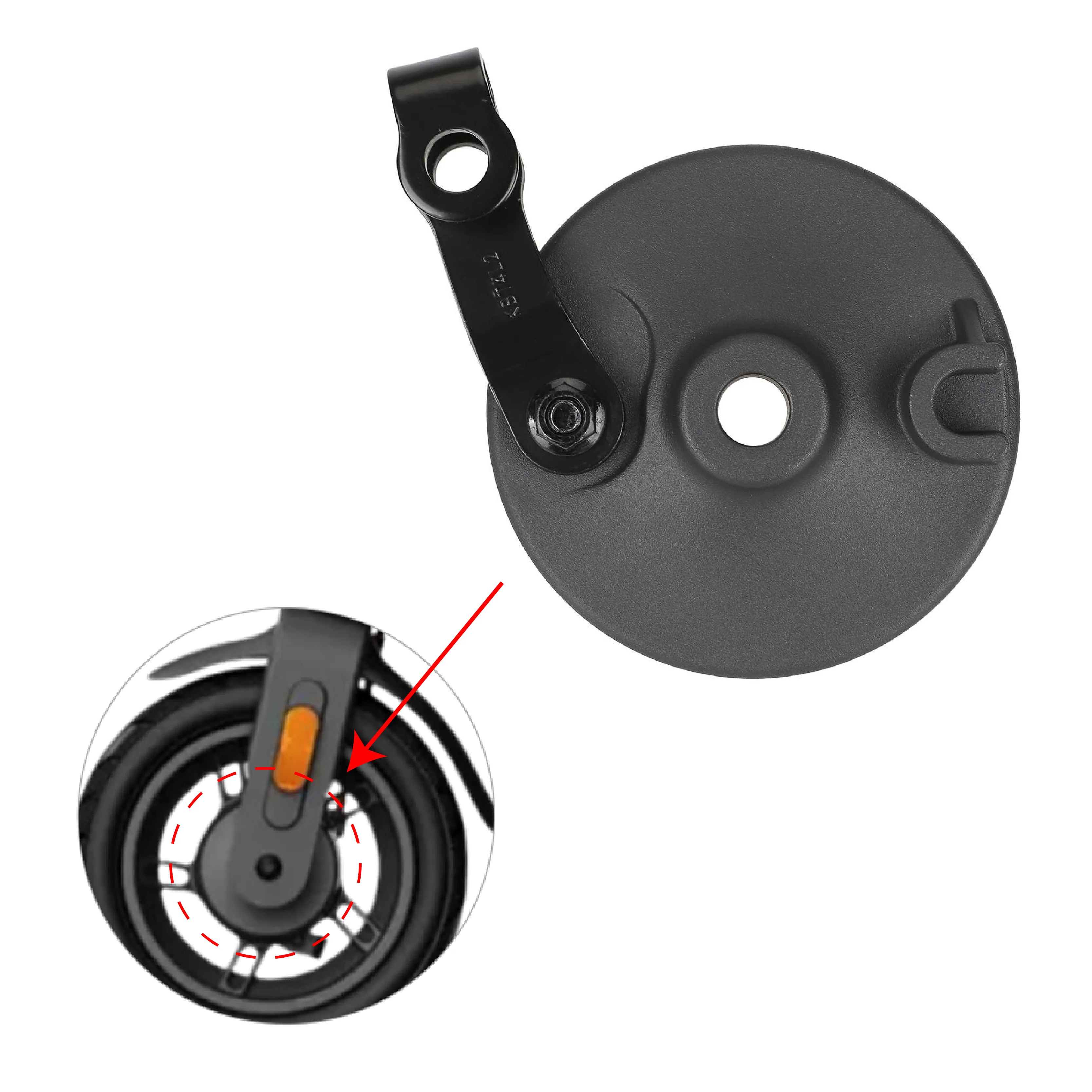 Enhanced Scooter Accessories Kit with Controller, Fender, Light, Dashboard, and Reflector