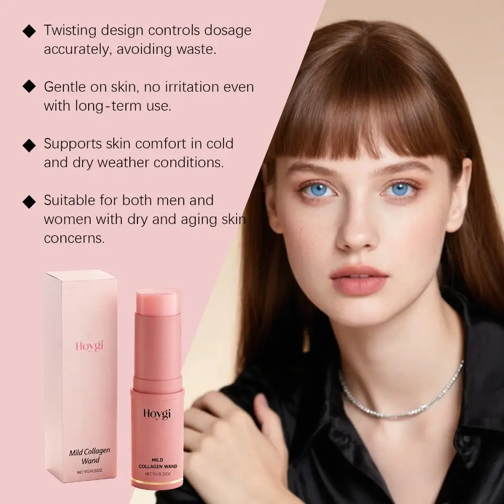 Collagen Skincare Stick Portable Pink Beauty Stick Hydrating Collagen Pink Stick Solid Moisturizi Face Cream Nourishin S3f7e72394ed34990ac9b8374868ad815z