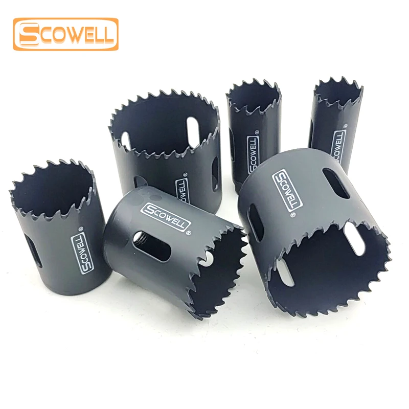 

SCOWELL Variable Teeth Bimetal M42 Holesaw Cutting Blades For Metal Max 47mm Deep Hole Saw Cutter 19mm - 64mm Replace Crown Saw