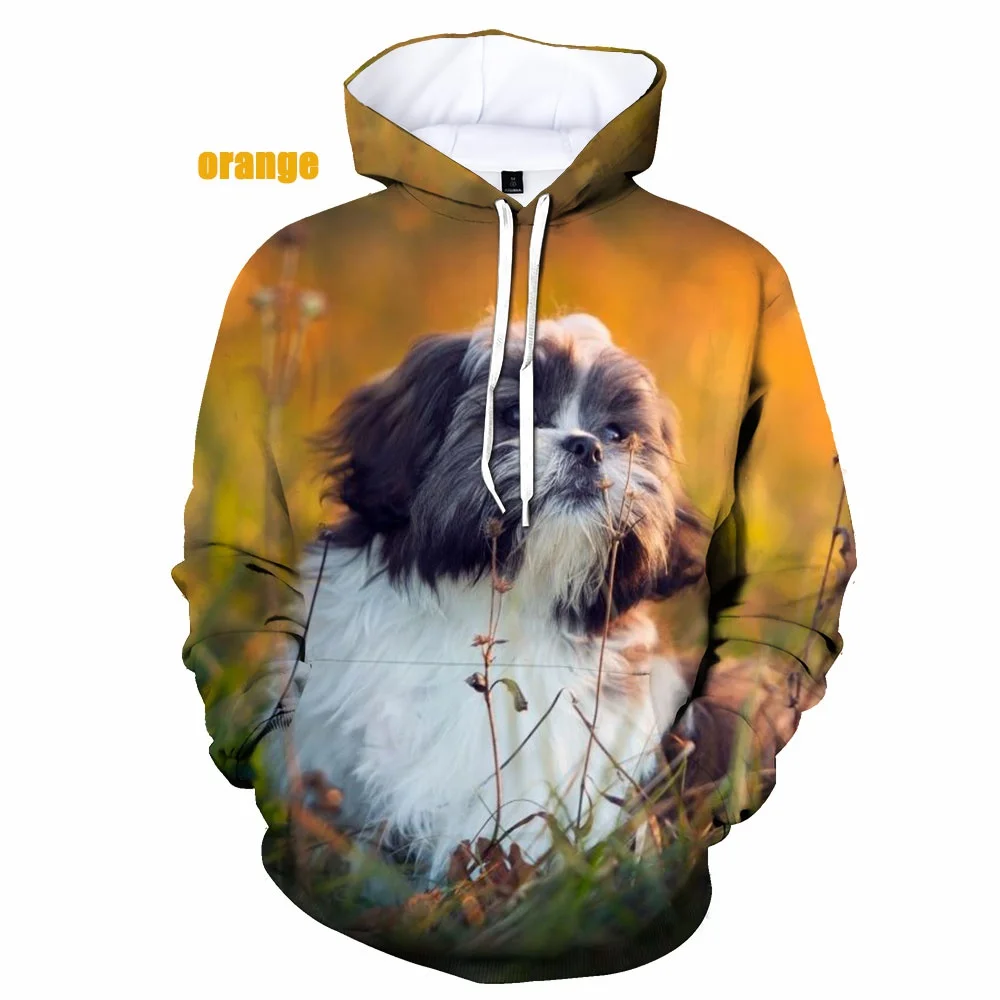 

Men Hoodie Cute Dog Printed Hoodies Hip Hoodies