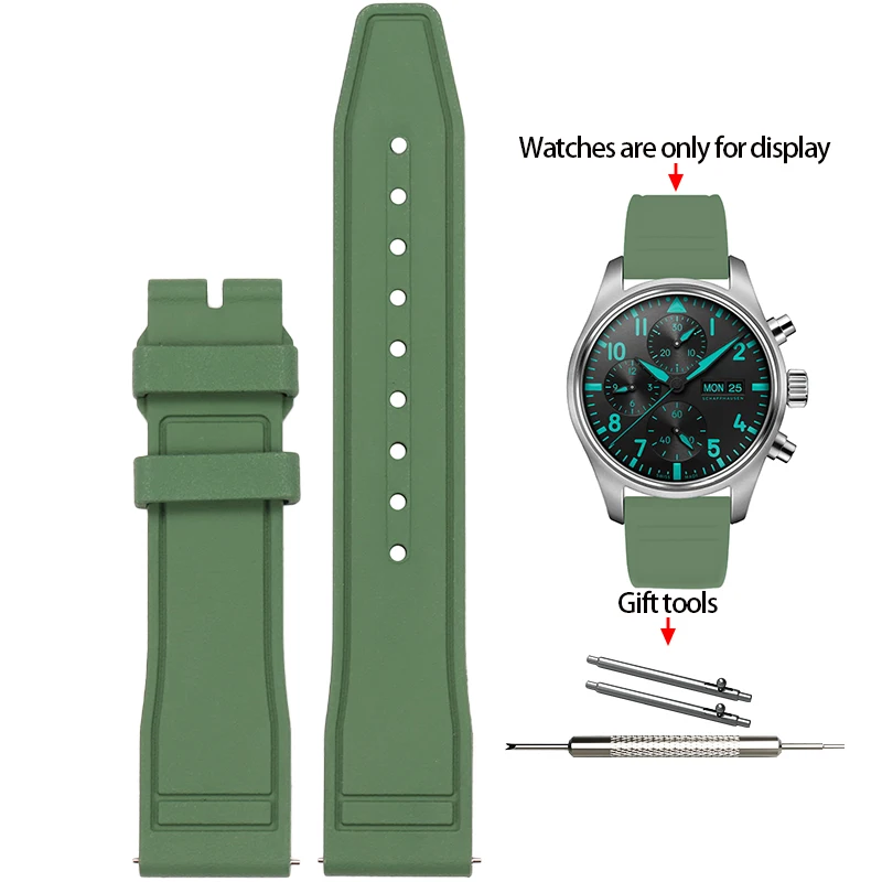Premium Soft Fluoride Rubber Strap for Luxury Watches – Multiple Sizes Available
