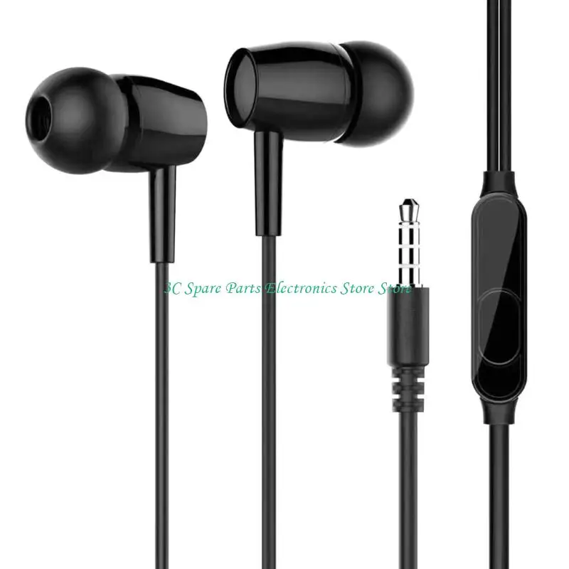 휴대폰 노트북용 마이크 범용 3.5mm 포트가 있는 SZ 유선 헤드폰
