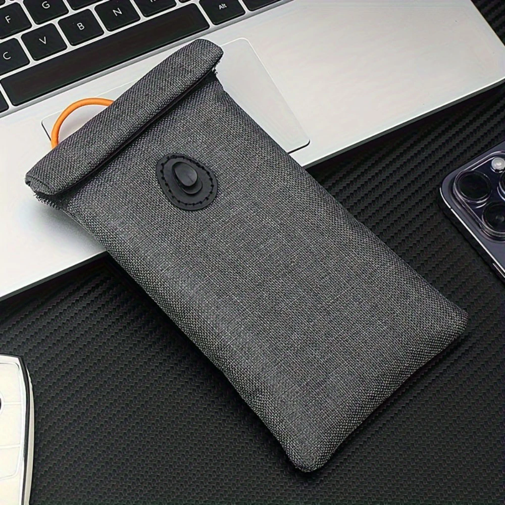 Signal Blocking Faraday Bag Mobile Phone Anti Theft Shielding RFID Car Key FOB Protection Storage Case