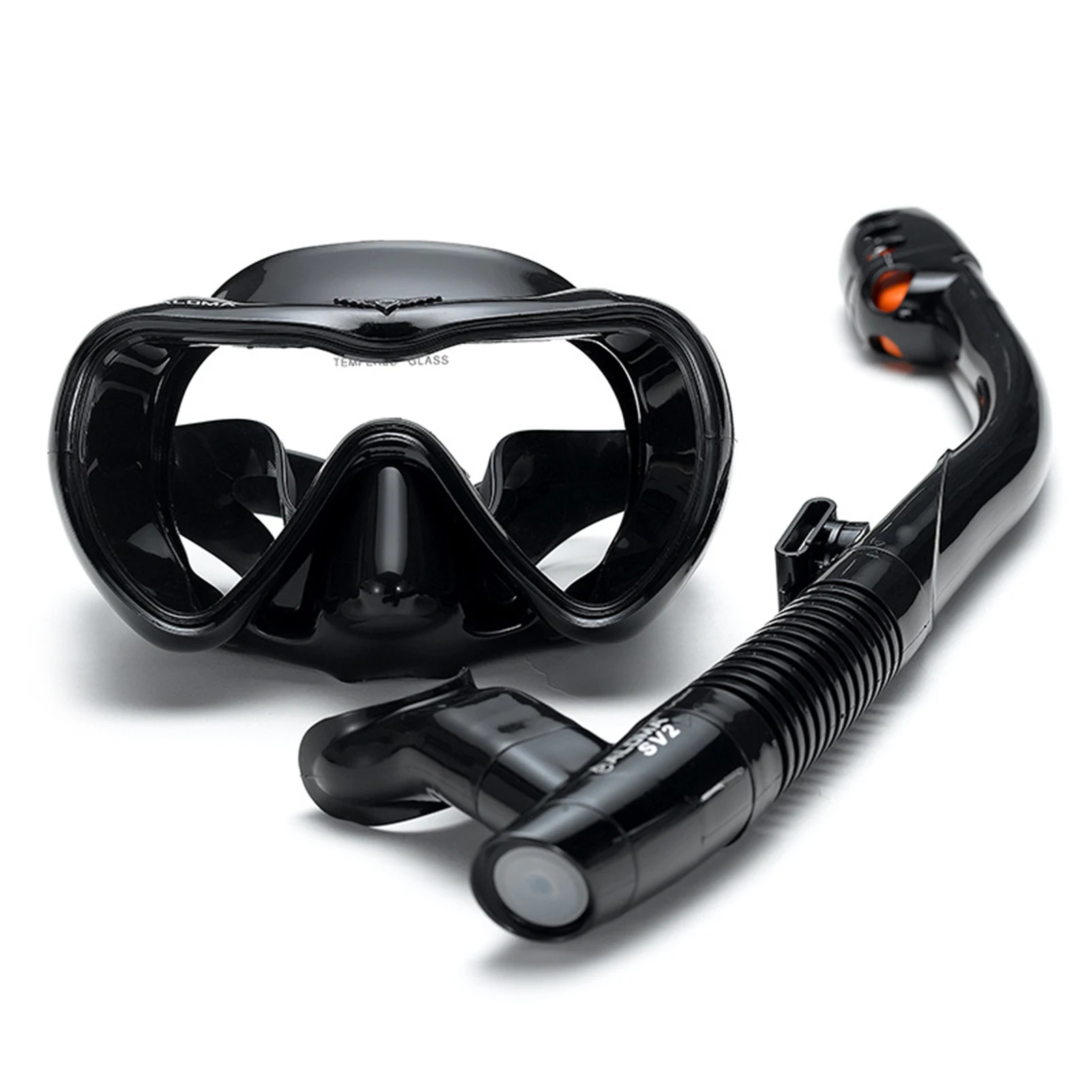 Premium Leakproof Snorkel Set with Anti-Fog Goggles and Dry Snorkel Tube for Diving and Swimming Adventures