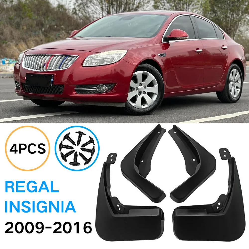 

4 шт. для Buick Regal Insignia 2009-2016 Автомобильные Брызговики, аксессуары для передних и задних крыльев, 2015 2014 2013 2012 2011 2010