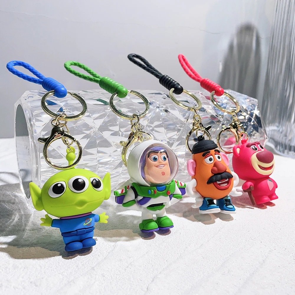 Disney Badge Cartoon Toy Story Keychain Cute Mrs.Potato Head Mr