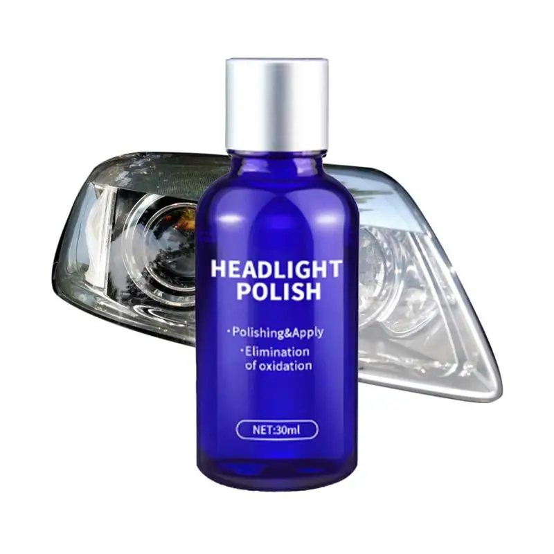 

Headlight Polishing Kit Car Headlight Cleaner And Restorer Kit 30ml Headlight Repair Fluid To Bring Headlights Back To Like New