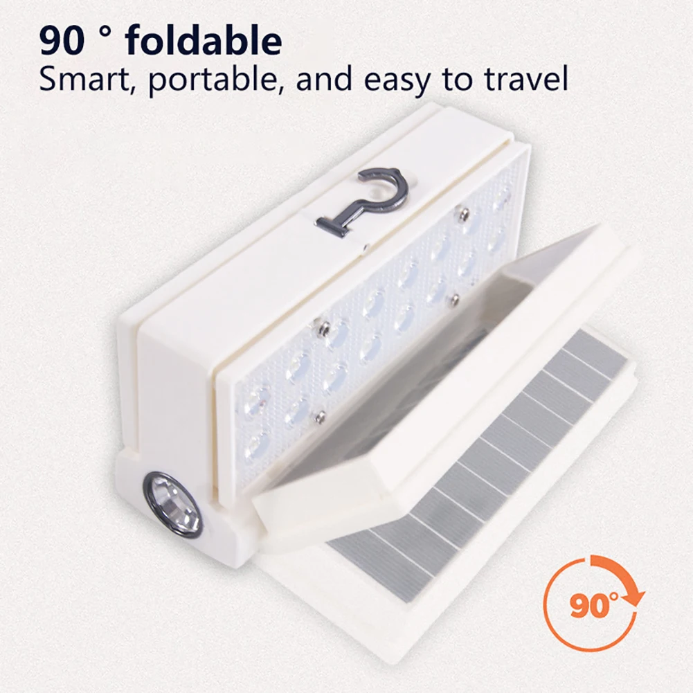 Description Picture 5 of item1500mAh XPE LED Flashlight 480LM Portable Lamp Foldable Solar Type-C USB Rechargeable Blackout Emergency Equipment