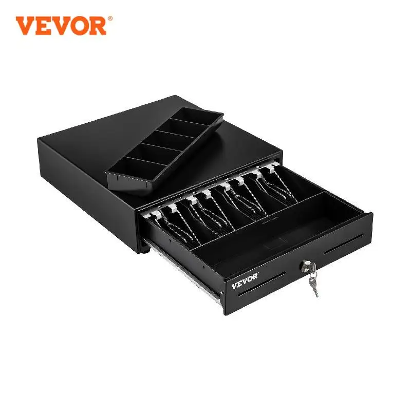 Vevor Cash Register Drawer 13" 2 Unlocking Ways Fully Removable Design