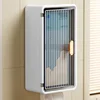 Waterproof Tissue Box Removable Partition Makeup Tools Storage Box No-punch Wall-mounted Box for Bathroom Bedroom Kitchen 4